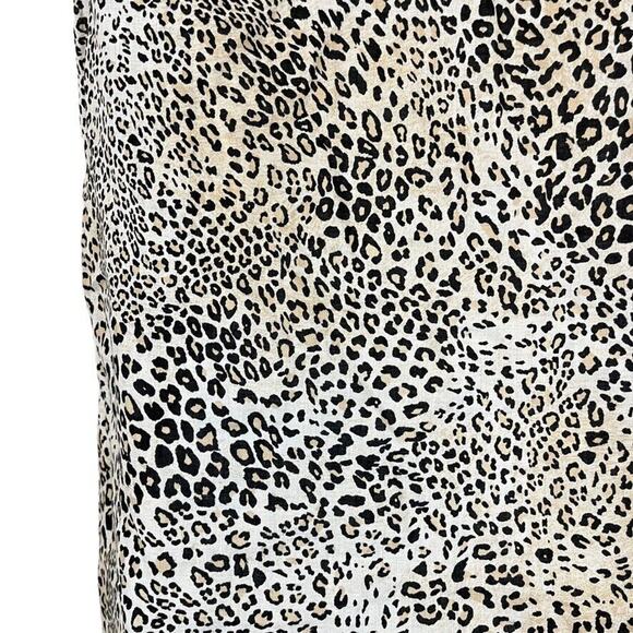 Chicos No Iron Womens Leopard Button Up Sleeveless Top 100% Linen Top 0 4 6 S - Picture 12 of 16